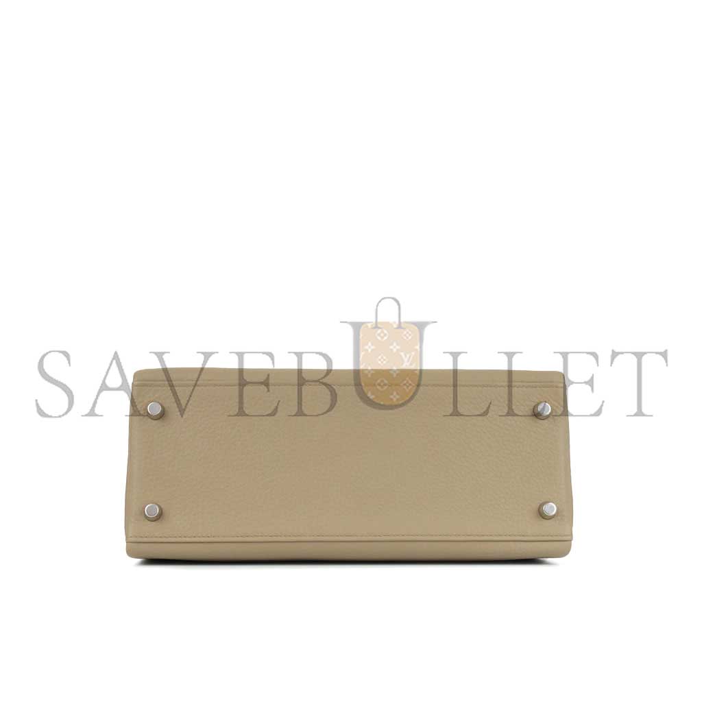H**mes kelly 28 turtledove gray silver buckle (28*22*10cm)